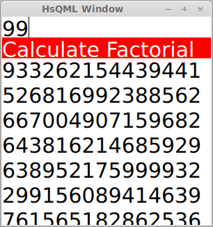 Screenshot of hsqml-factorial1